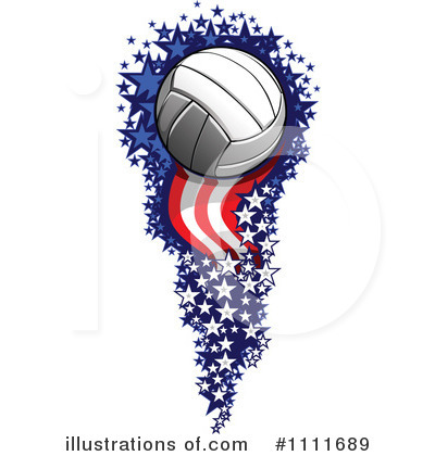 Royalty-Free (RF) Volleyball Clipart Illustration by Chromaco - Stock Sample #1111689