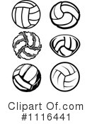 Volleyball Clipart #1116441 by Chromaco