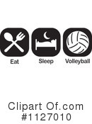 Volleyball Clipart #1127010 by Johnny Sajem