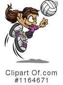 Volleyball Clipart #1164671 by Chromaco