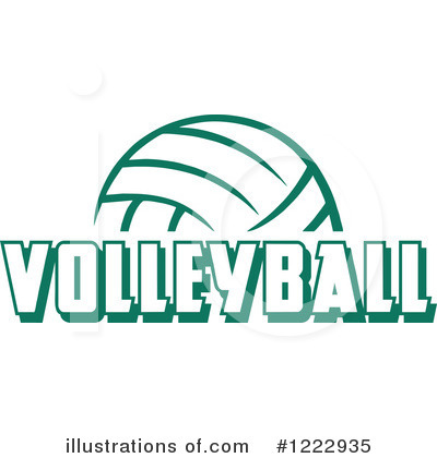 Volleyball Clipart #1222935 by Johnny Sajem