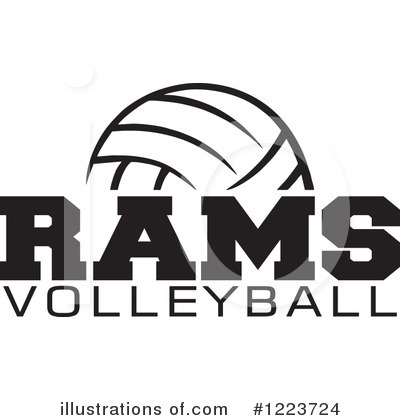 Royalty-Free (RF) Volleyball Clipart Illustration by Johnny Sajem - Stock Sample #1223724