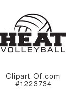 Volleyball Clipart #1223734 by Johnny Sajem