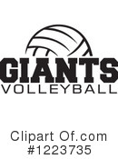 Volleyball Clipart #1223735 by Johnny Sajem