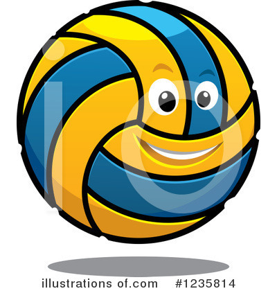 Royalty-Free (RF) Volleyball Clipart Illustration by Vector Tradition SM - Stock Sample #1235814