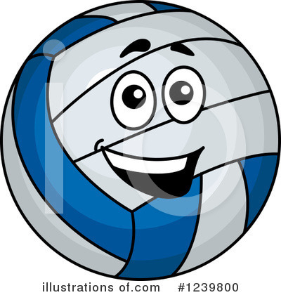 Royalty-Free (RF) Volleyball Clipart Illustration by Vector Tradition SM - Stock Sample #1239800