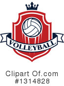 Volleyball Clipart #1314828 by Vector Tradition SM