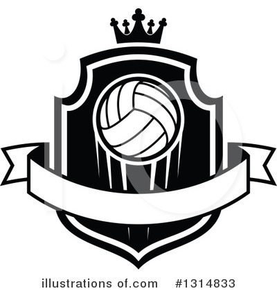 Royalty-Free (RF) Volleyball Clipart Illustration by Vector Tradition SM - Stock Sample #1314833