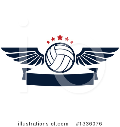 Volleyball Clipart #1336076 by Vector Tradition SM