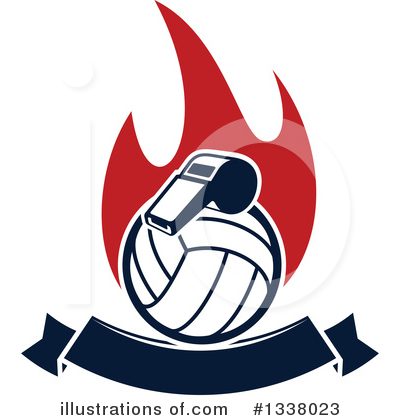Royalty-Free (RF) Volleyball Clipart Illustration by Vector Tradition SM - Stock Sample #1338023