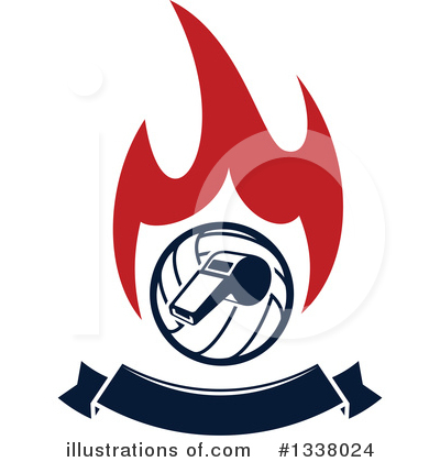 Royalty-Free (RF) Volleyball Clipart Illustration by Vector Tradition SM - Stock Sample #1338024