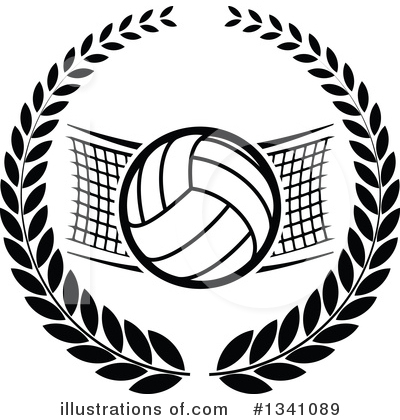 Royalty-Free (RF) Volleyball Clipart Illustration by Vector Tradition SM - Stock Sample #1341089