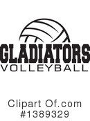 Volleyball Clipart #1389329 by Johnny Sajem