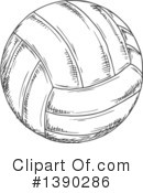 Volleyball Clipart #1390286 by Vector Tradition SM