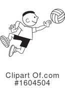 Volleyball Clipart #1604504 by Johnny Sajem
