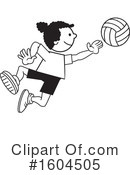 Volleyball Clipart #1604505 by Johnny Sajem