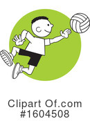 Volleyball Clipart #1604508 by Johnny Sajem