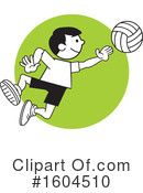 Volleyball Clipart #1604510 by Johnny Sajem