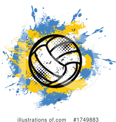 Royalty-Free (RF) Volleyball Clipart Illustration by Vector Tradition SM - Stock Sample #1749883