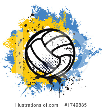 Royalty-Free (RF) Volleyball Clipart Illustration by Vector Tradition SM - Stock Sample #1749885