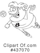Volleyball Clipart #437070 by toonaday