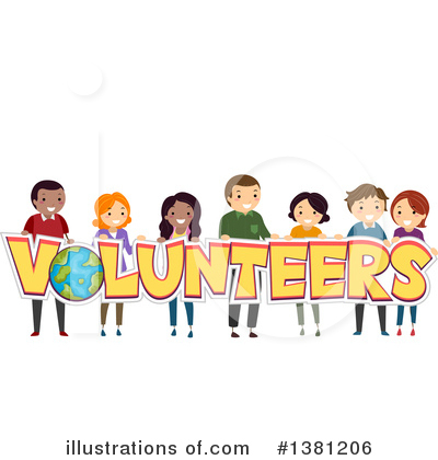 Royalty-Free (RF) Volunteer Clipart Illustration by BNP Design Studio - Stock Sample #1381206
