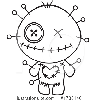 Royalty-Free (RF) Voodoo Doll Clipart Illustration by toonaday - Stock Sample #1738140