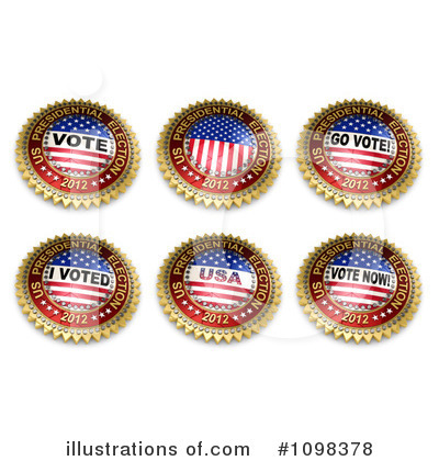 Presidential Election Clipart #1098378 by stockillustrations