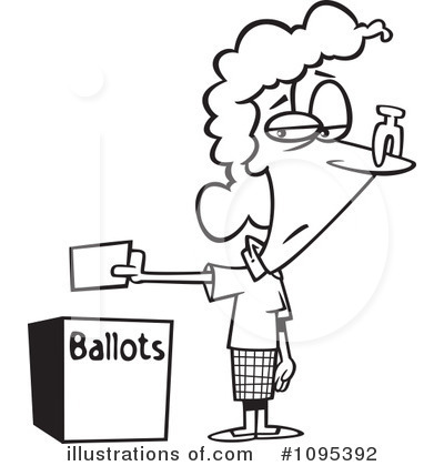 Royalty-Free (RF) Voting Clipart Illustration by toonaday - Stock Sample #1095392