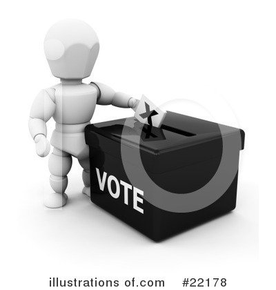 Royalty-Free (RF) Voting Clipart Illustration by KJ Pargeter - Stock Sample #22178