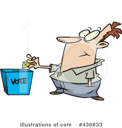 Royalty-Free (RF) Voting Clipart Illustration by toonaday - Stock Sample #436833