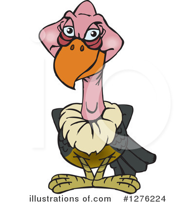 Vulture Clipart #1276224 by Dennis Holmes Designs
