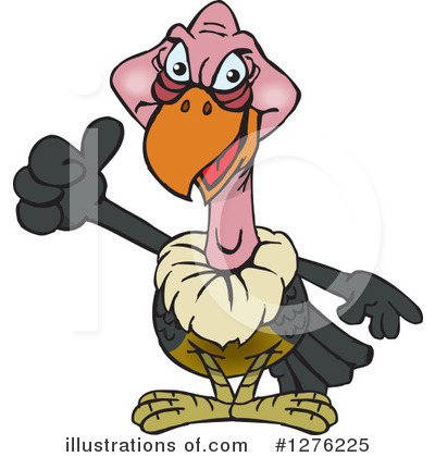 Royalty-Free (RF) Vulture Clipart Illustration by Dennis Holmes Designs - Stock Sample #1276225