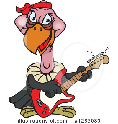 Royalty-Free (RF) Vulture Clipart Illustration by Dennis Holmes Designs - Stock Sample #1285030