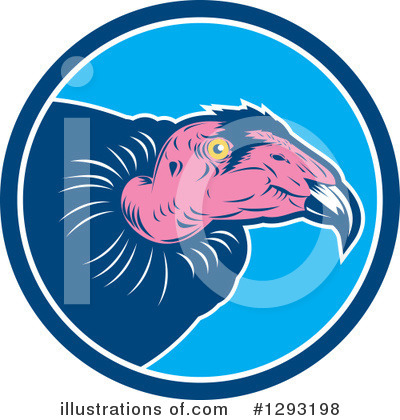 Royalty-Free (RF) Vulture Clipart Illustration by patrimonio - Stock Sample #1293198