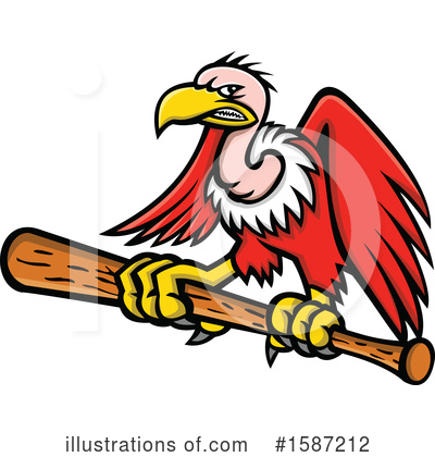 Royalty-Free (RF) Vulture Clipart Illustration by patrimonio - Stock Sample #1587212