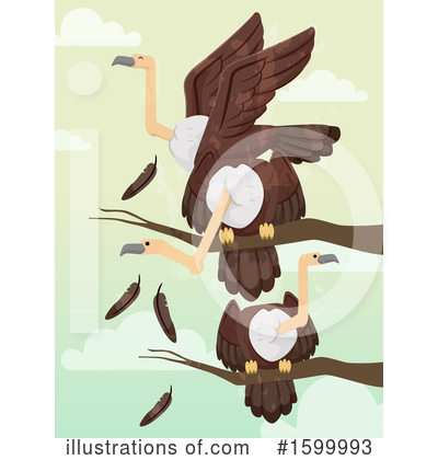 Royalty-Free (RF) Vulture Clipart Illustration by BNP Design Studio - Stock Sample #1599993