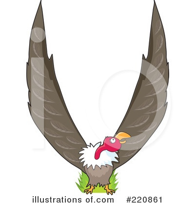 Royalty-Free (RF) Vulture Clipart Illustration by Maria Bell - Stock Sample #220861