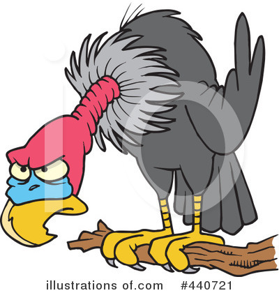 Royalty-Free (RF) Vulture Clipart Illustration by toonaday - Stock Sample #440721