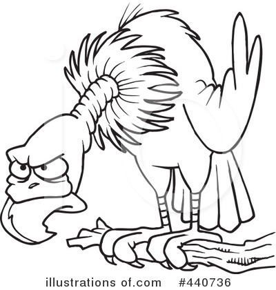 Royalty-Free (RF) Vulture Clipart Illustration by toonaday - Stock Sample #440736