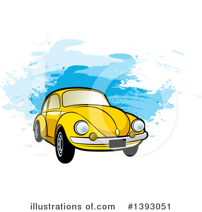 Royalty-Free (RF) Vw Bug Clipart Illustration by Lal Perera - Stock Sample #1393051