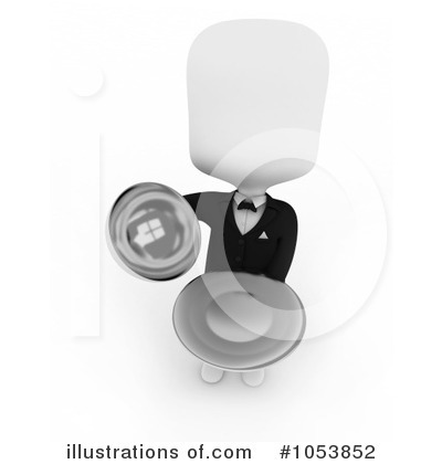 Royalty-Free (RF) Waiter Clipart Illustration by BNP Design Studio - Stock Sample #1053852