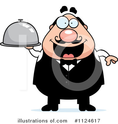 Waiter Clipart #1124617 by Cory Thoman