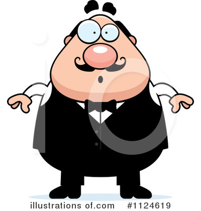 Royalty-Free (RF) Waiter Clipart Illustration by Cory Thoman - Stock Sample #1124619