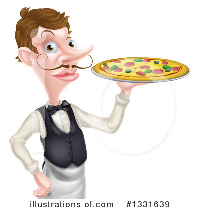 Royalty-Free (RF) Waiter Clipart Illustration by AtStockIllustration - Stock Sample #1331639