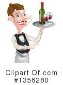 Waiter Clipart #1356280 by AtStockIllustration