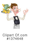Waiter Clipart #1374648 by AtStockIllustration
