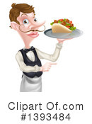 Waiter Clipart #1393484 by AtStockIllustration
