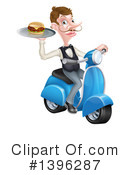 Waiter Clipart #1396287 by AtStockIllustration