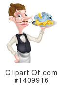 Waiter Clipart #1409916 by AtStockIllustration